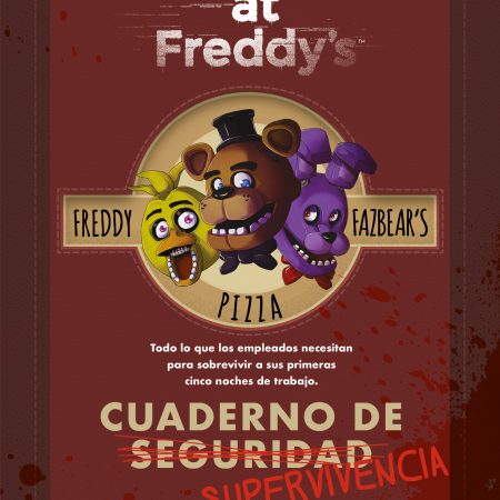 Portada del libro Cuaderno de supervivencia de Scott Cawthon – ROCA EDITORIAL