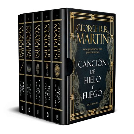 Portada del libro Canción de hielo y fuego (EDICIÓN LIMITADA EN ESTUCHE) de George R.R. Martin – DEBOLS!LLO