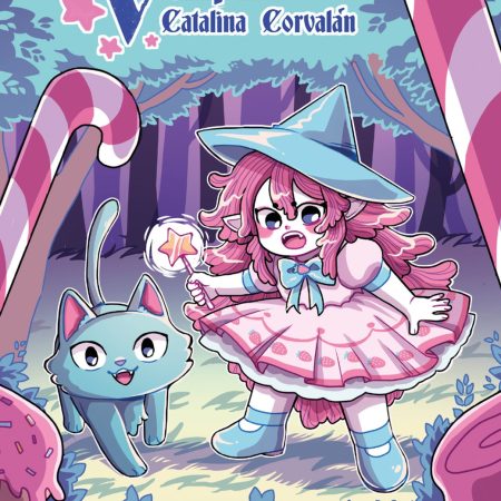 Portada del libro La brujita vampiro y la aventura de la casa de galletas. de Catalina Corvalán Santelices – MONTENA