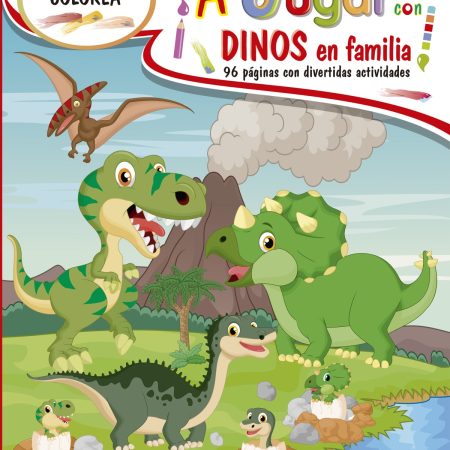 Portada del libro A jugar con dinos en familia de Alicia Incarnato – BEASCOA